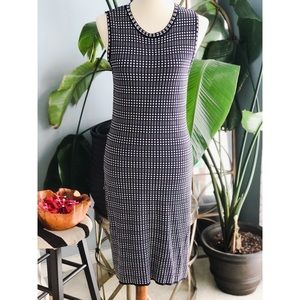 EUC- Premise blck/white check dress